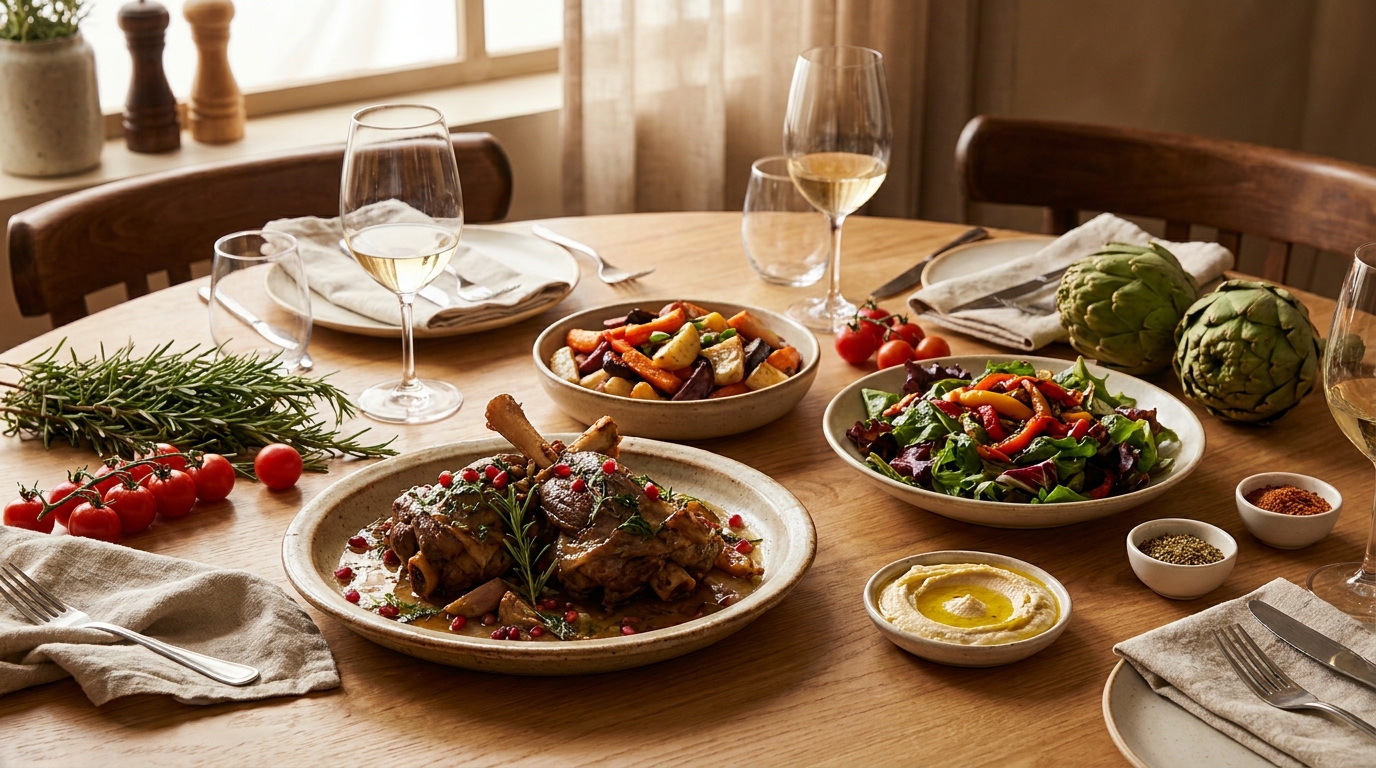 Kosher menu guide — clearly separated, labeled dishes that build guest trust