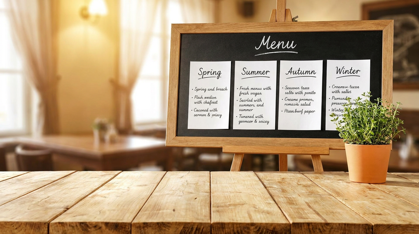 Seasonal Menu Strategy: Update 4 Times a Year Without Reprint Costs