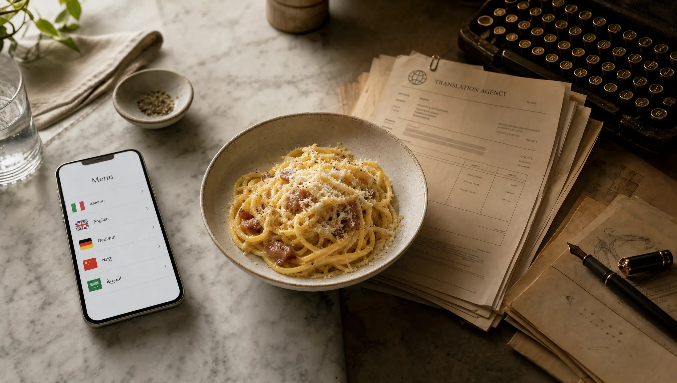 how to translate restaurant menu