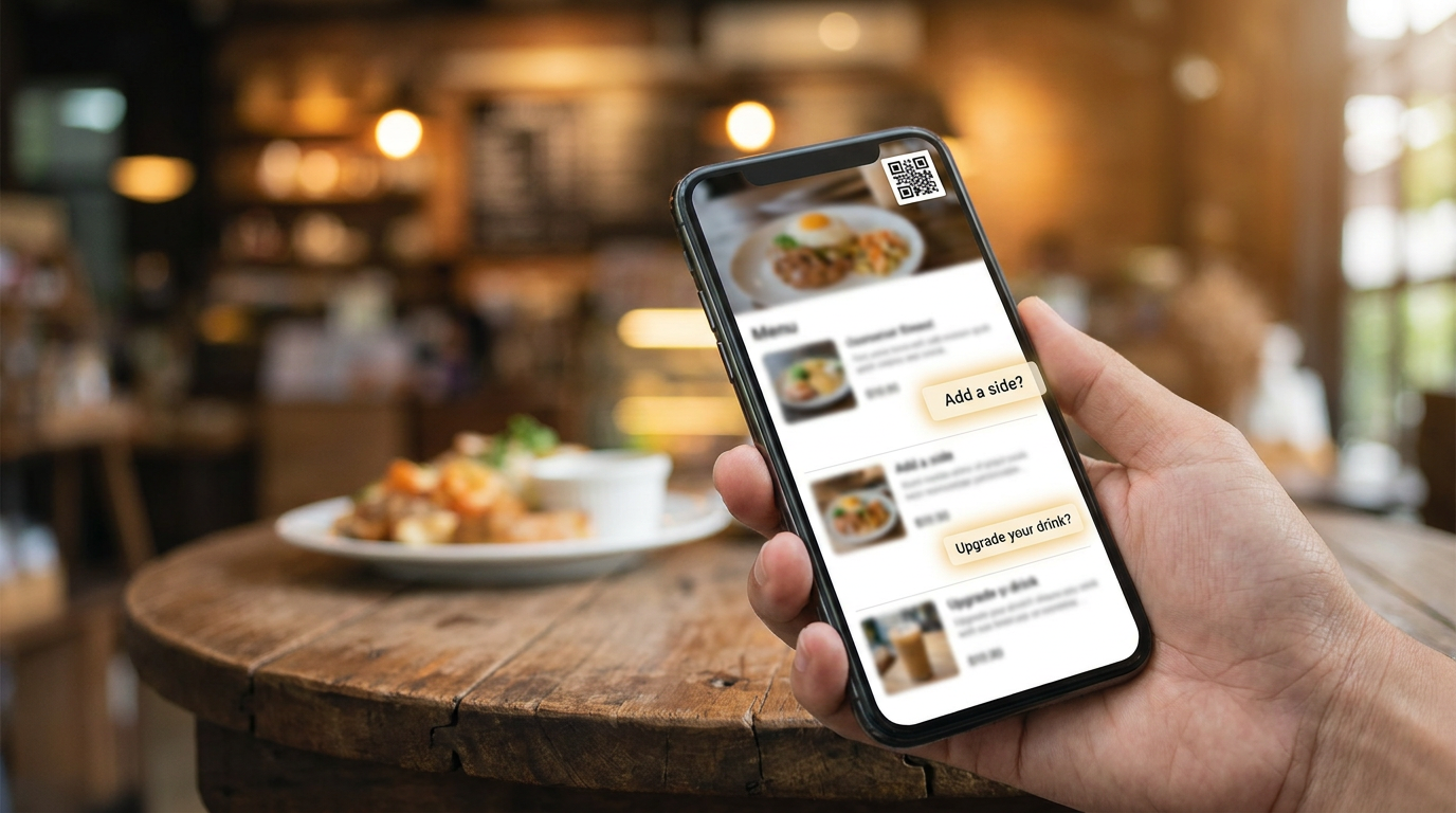 Venta adicional en una carta QR: 7 técnicas sutiles que no molestan