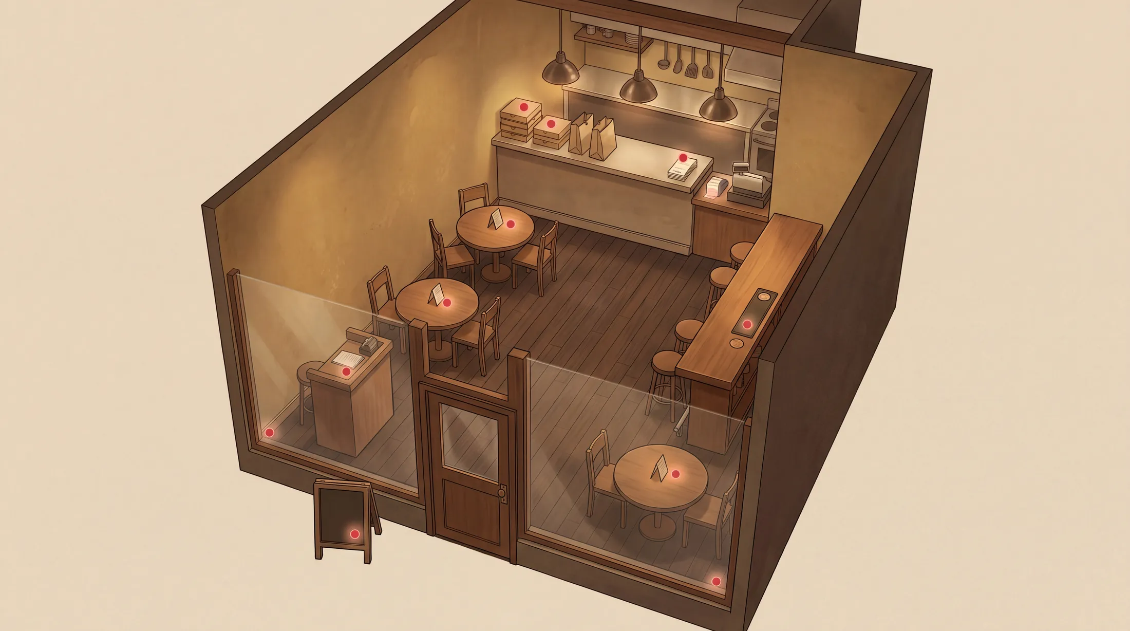 where to place QR code menu