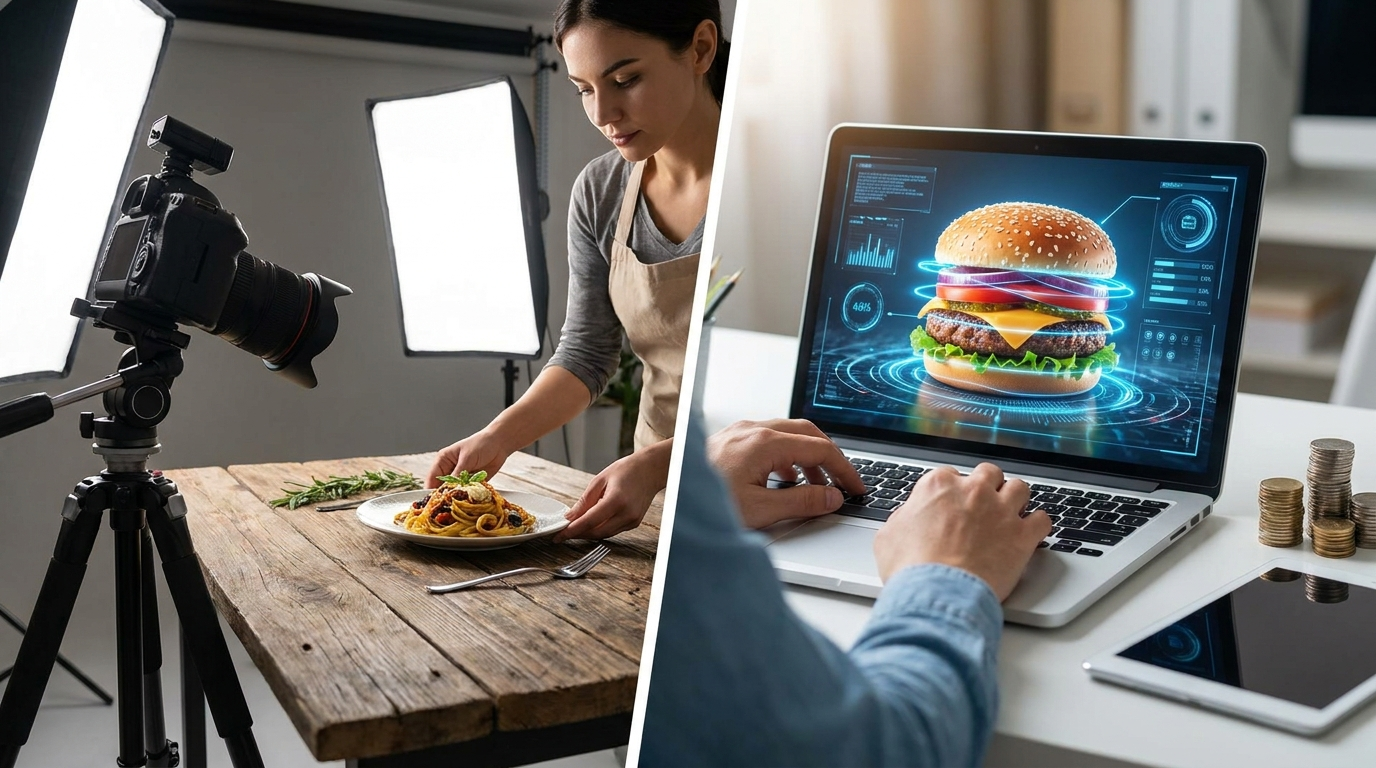 AI Food Photography vs Studio: Cost & Quality Insights